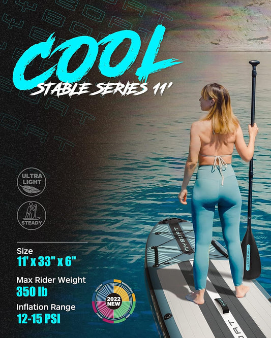 11'6"×34"×6" Extra Wide Inflatable Paddle Board