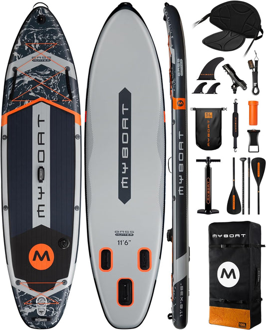 11'6"×34"×6" Extra Wide Inflatable Paddle Board
