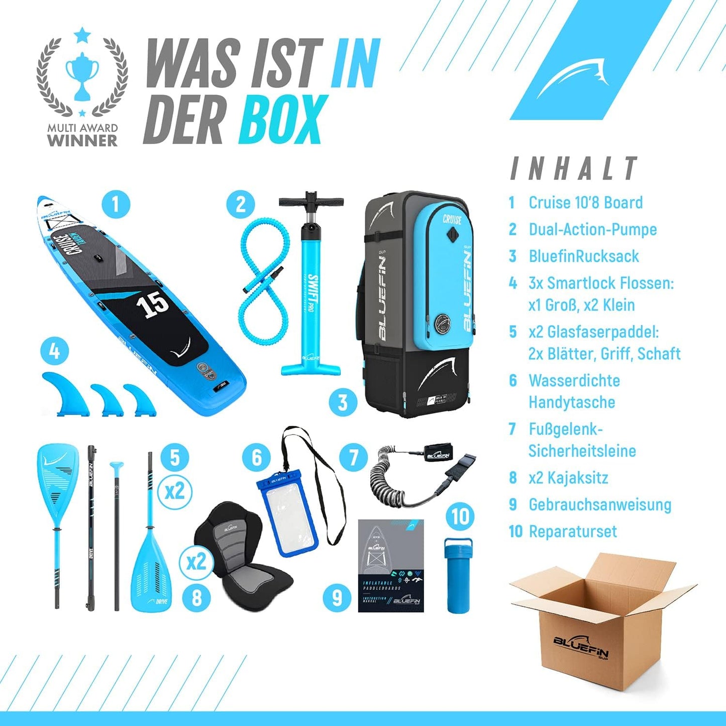Bluefin Cruise SUP Board Set