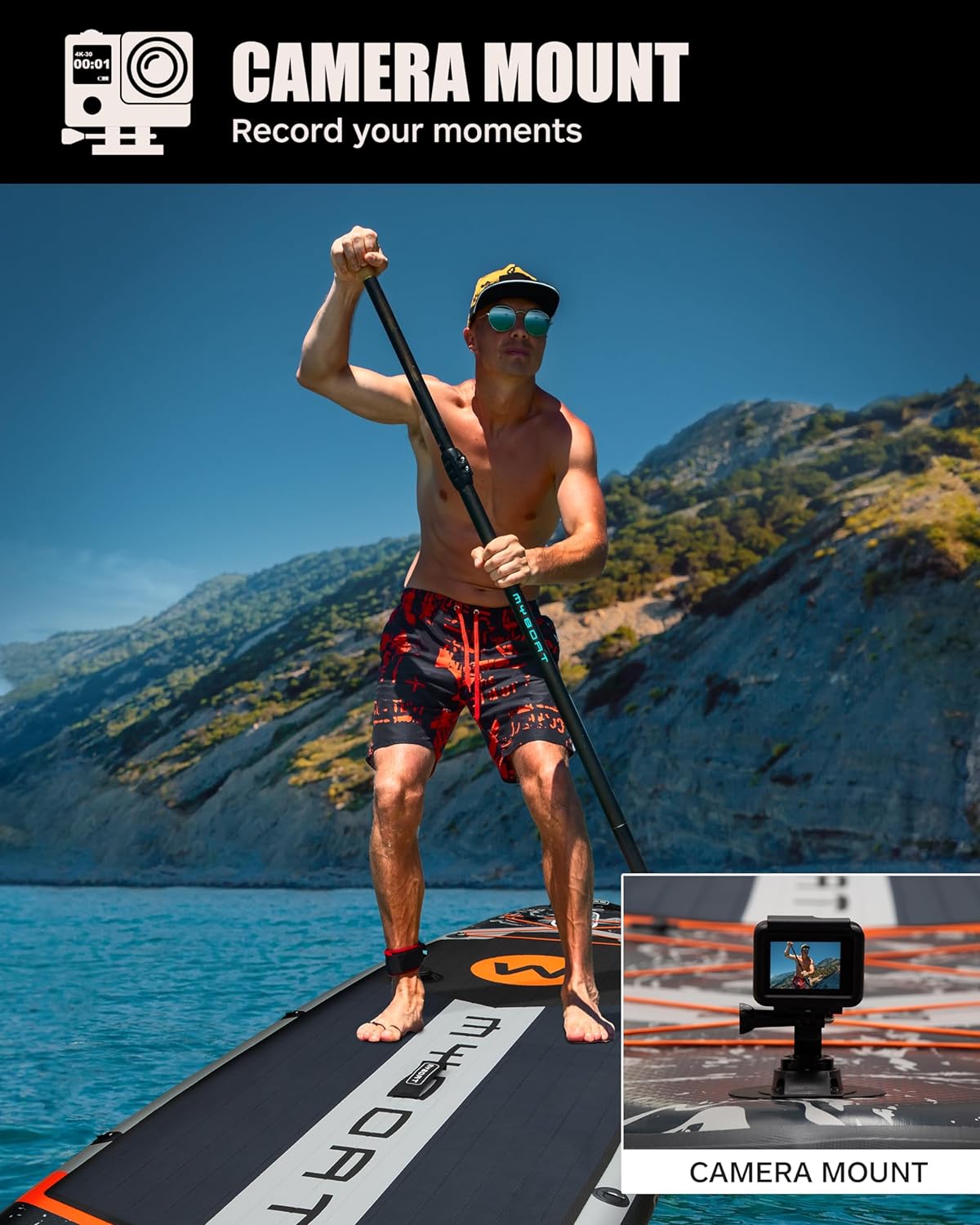 11'6"×34"×6" Extra Wide Inflatable Paddle Board