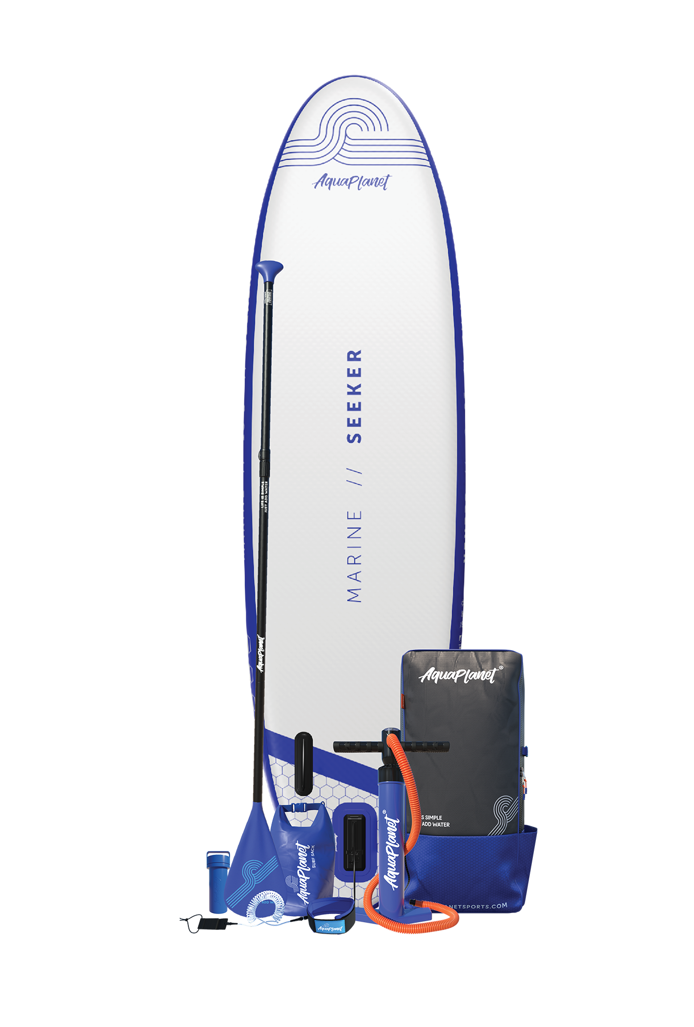 Aquaplanet SEEKER 10’8" Inflatable Paddle Board Package