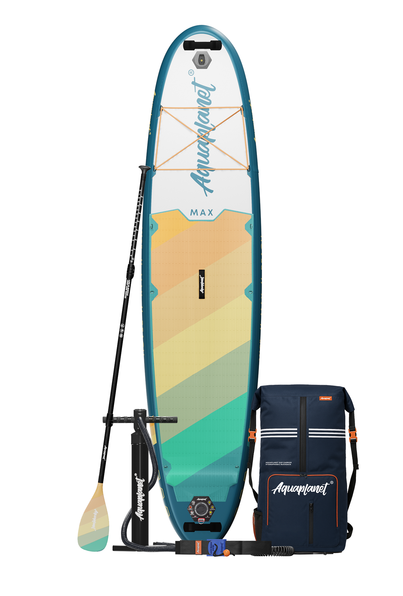 Aquaplanet Max Plus 11'8" Inflatable SUP Package - Beach