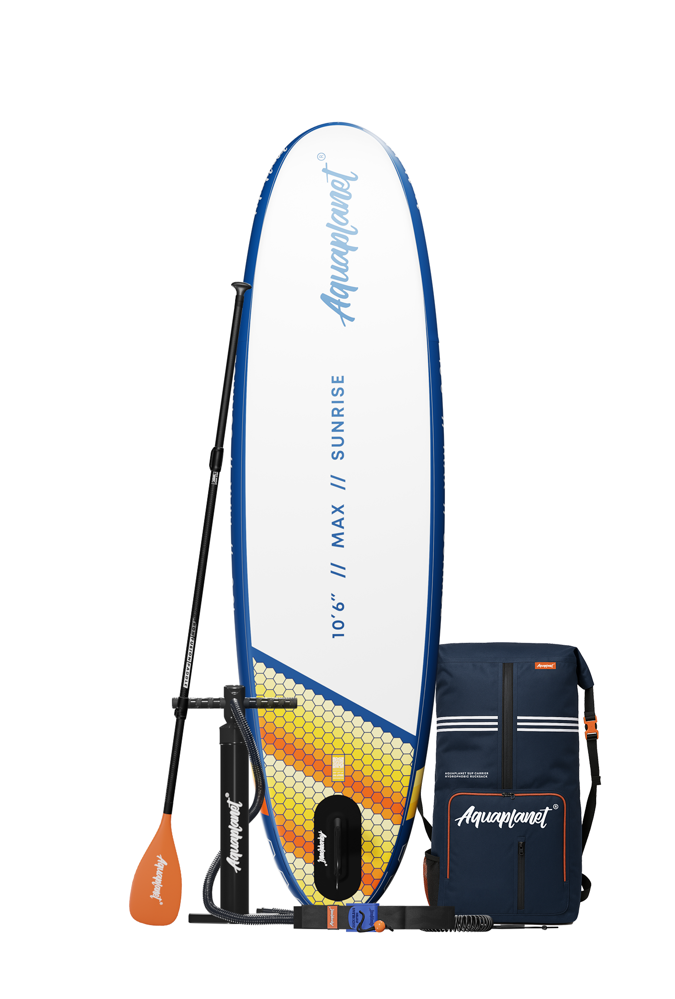 Aquaplanet MAX 10’6″ Inflatable Paddle Board Package - Sunrise