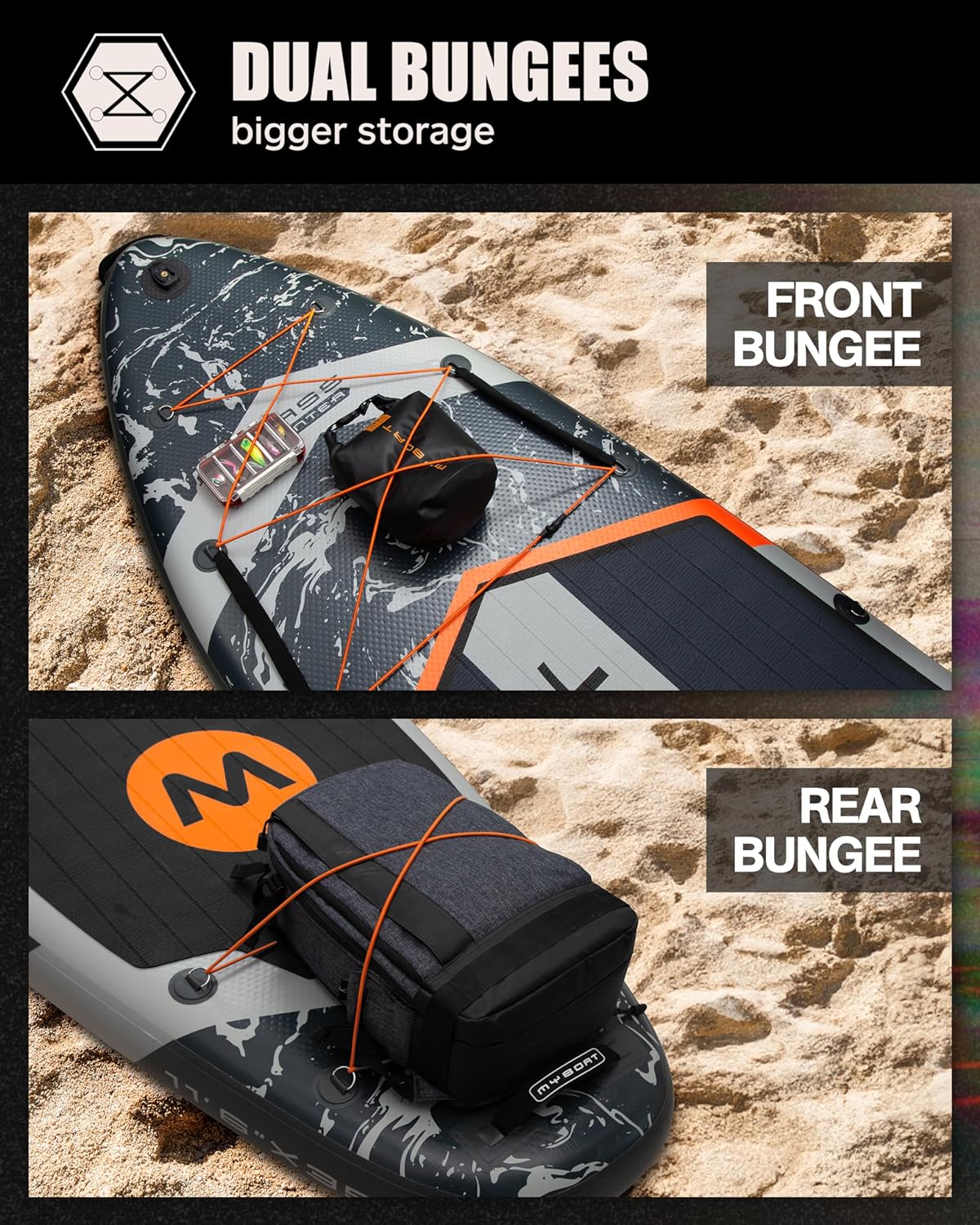 11'6"×34"×6" Extra Wide Inflatable Paddle Board