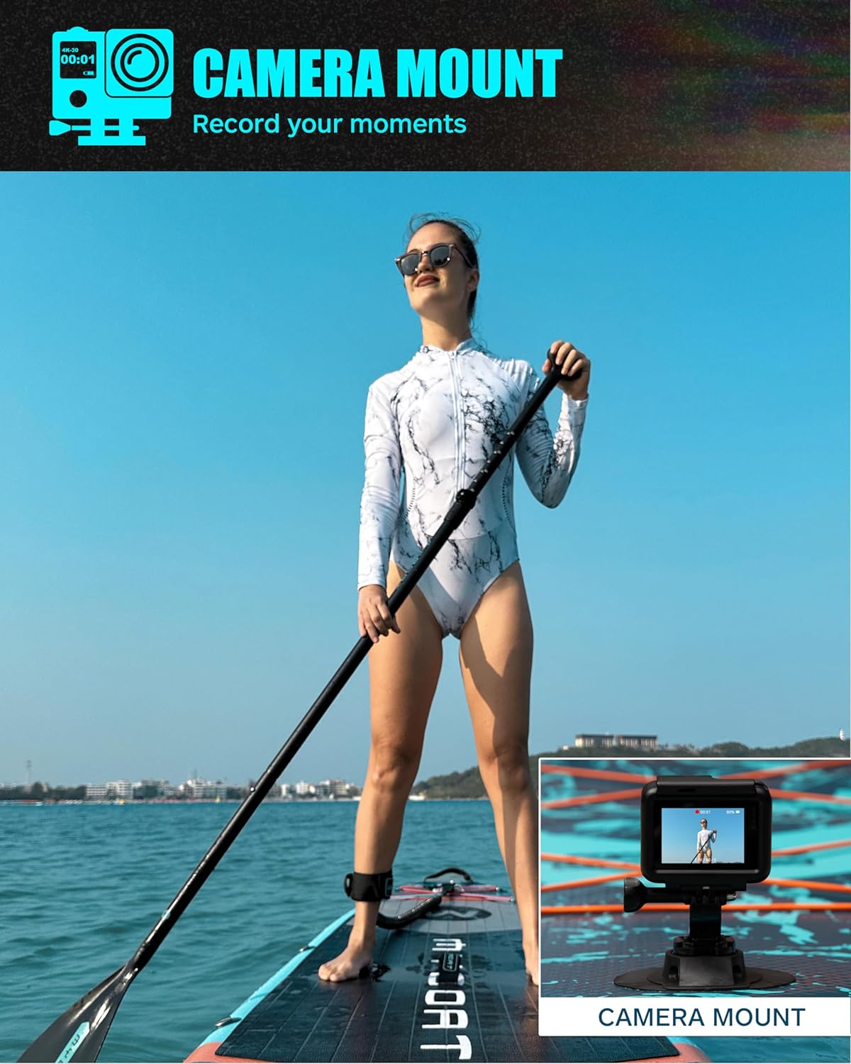 11'6"×34"×6" Extra Wide Inflatable Paddle Board