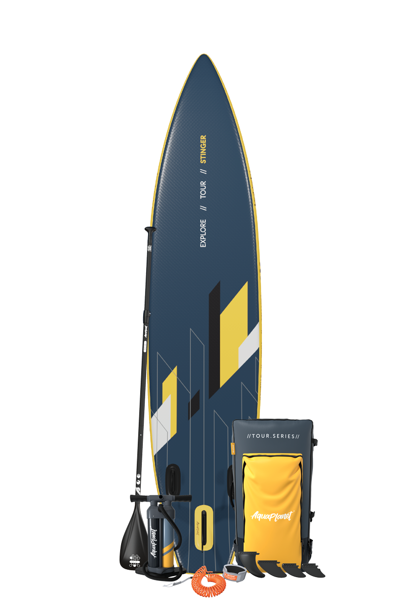 Aquaplanet STINGER Explorer 12'8" Inflatable Paddle Board Package
